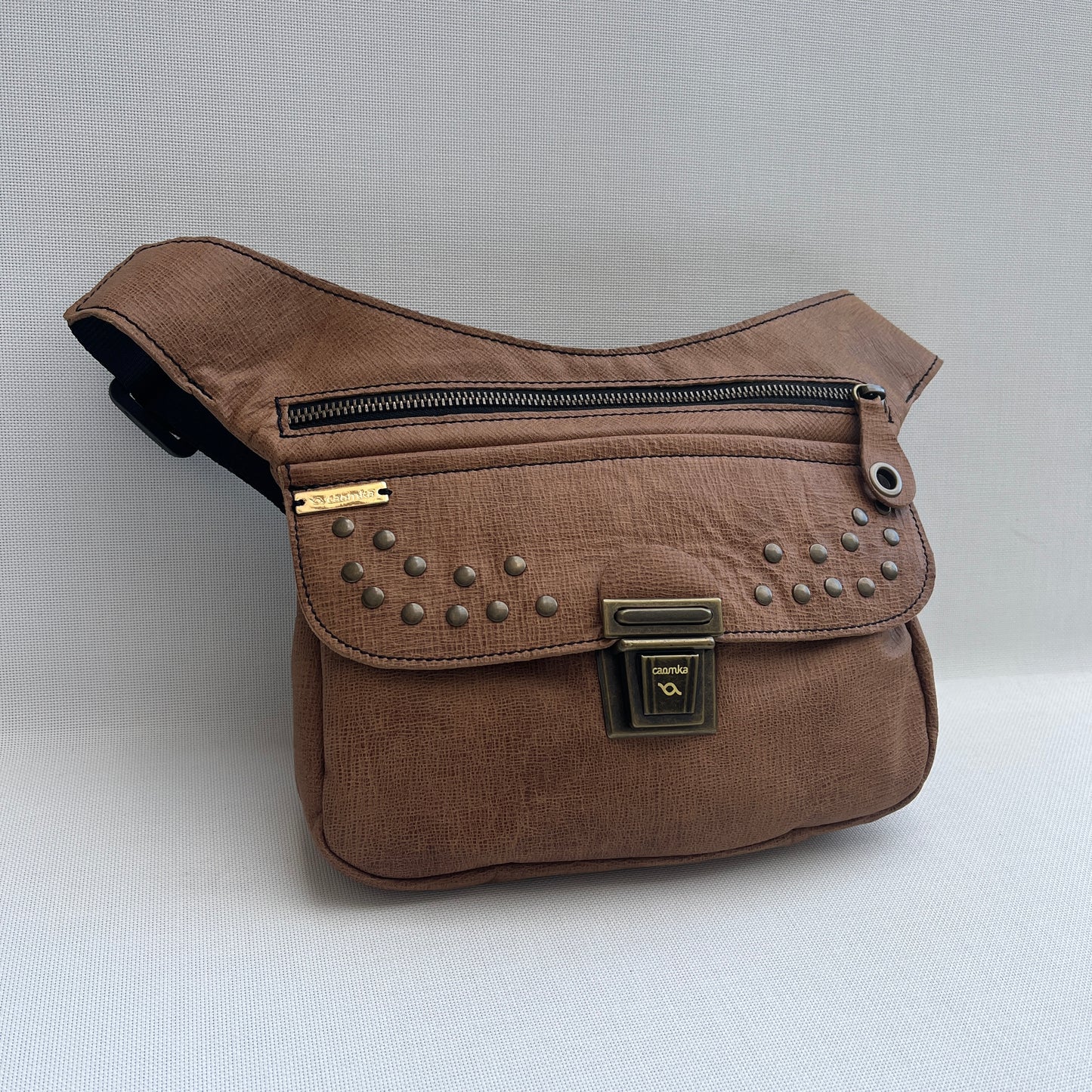 Premium Brown & Old Gold Natural BioCuir® Leather Exclusive Part No. 12590