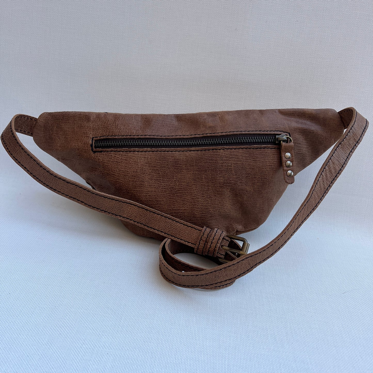 Retro Chic Old Brown Natural BioCuir® Leather Exclusive Part No. 13384