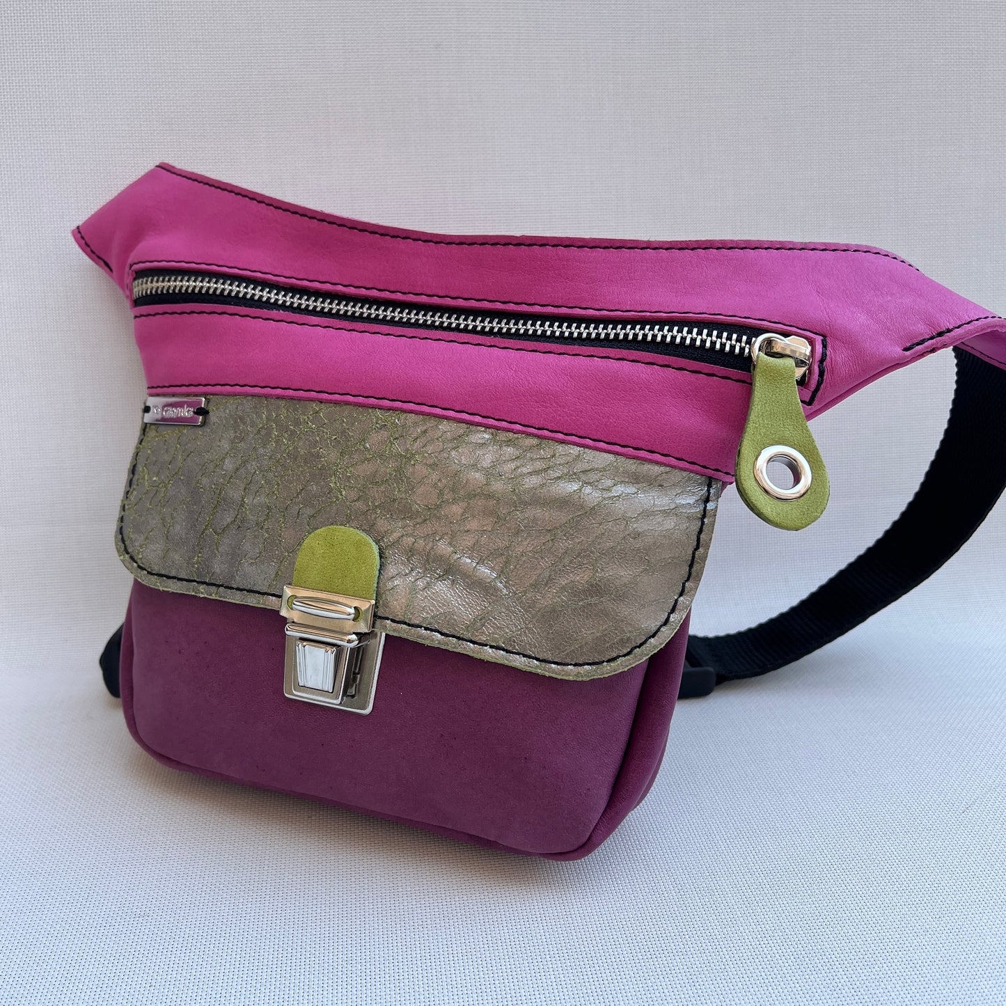 Mini Special Spring BioCuir® natural leather Exclusive Piece No. 13368