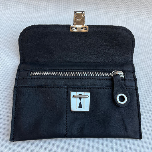 CAOMKA Flat Coin Purse Natural BioCuir® Leather Exclusive Piece No. 10942