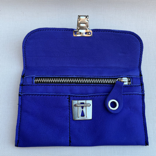 CAOMKA Flat Coin Purse Natural BioCuir® Leather Exclusive Piece No. 10941