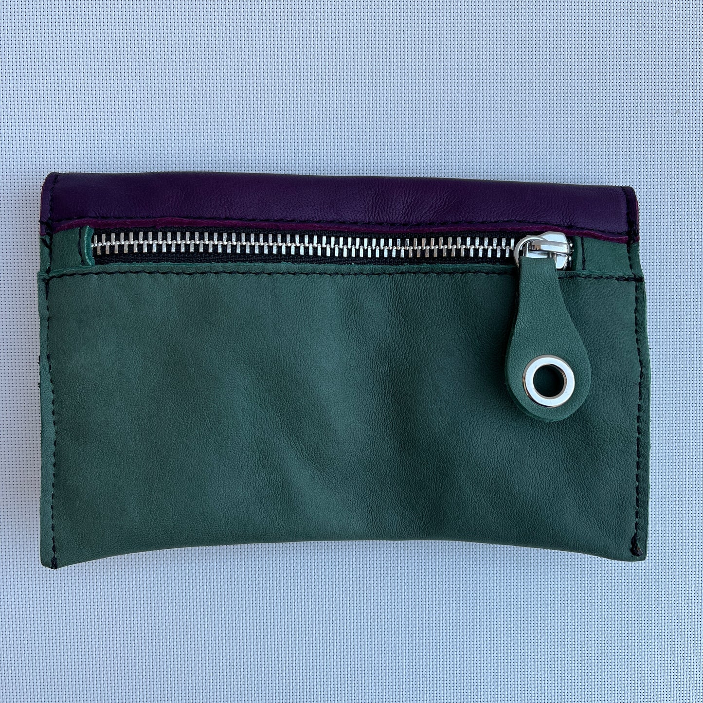CAOMKA Flat Coin Purse Natural BioCuir® Leather Exclusive Piece No. 10940