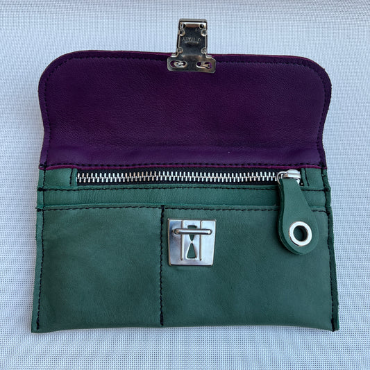 CAOMKA Flat Coin Purse Natural BioCuir® Leather Exclusive Piece No. 10940