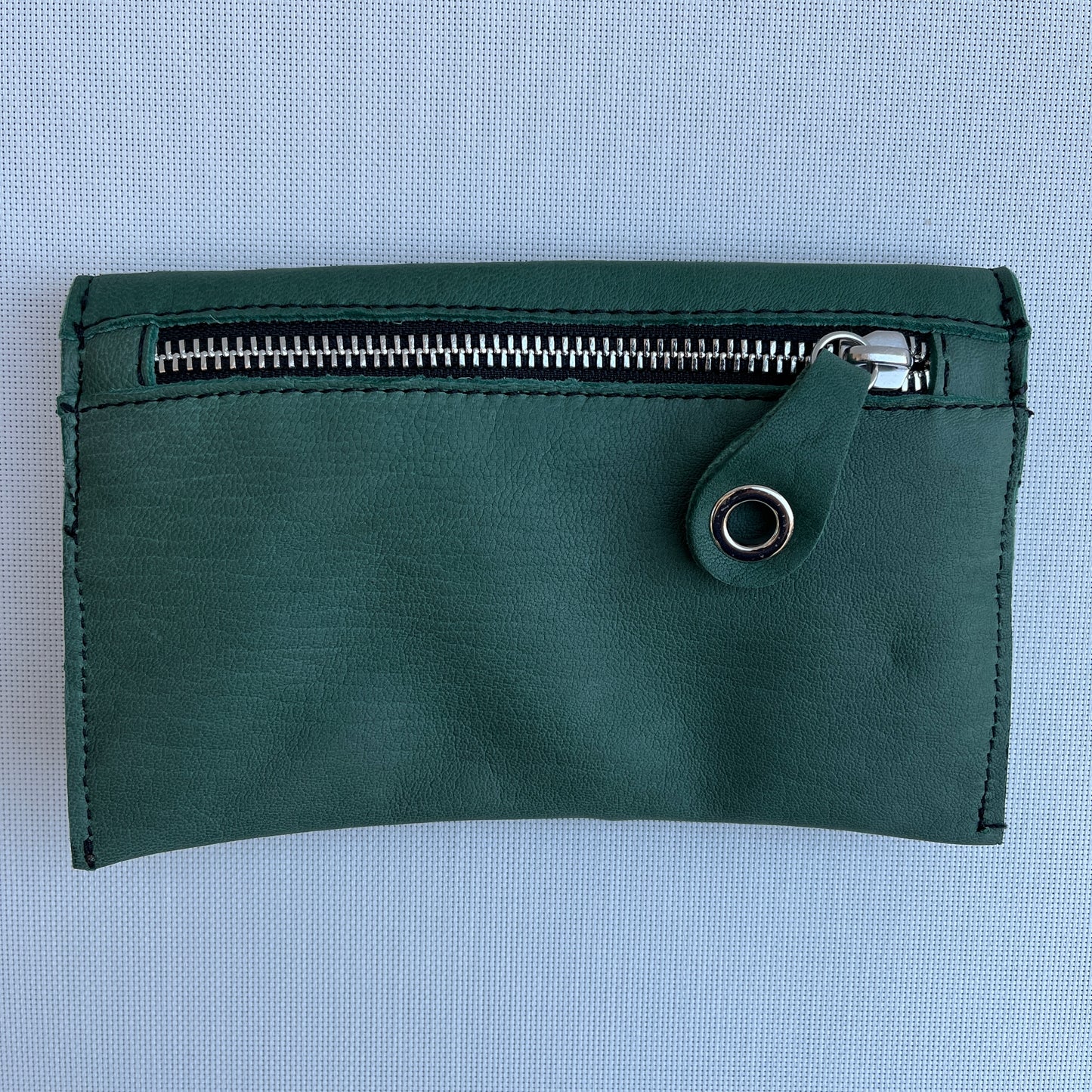 CAOMKA Flat Coin Purse Natural BioCuir® Leather Exclusive Piece No. 10938