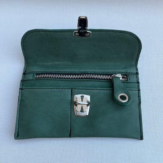CAOMKA Flat Coin Purse Natural BioCuir® Leather Exclusive Piece No. 10938