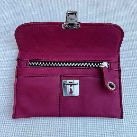 CAOMKA Flat Coin Purse Natural BioCuir® Leather Exclusive Piece No. 10937