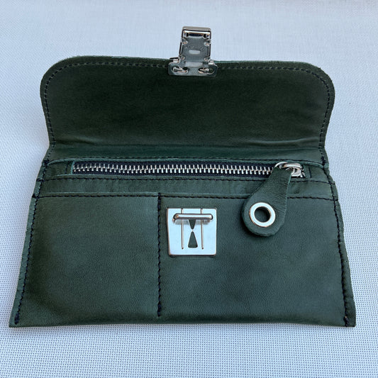 CAOMKA Flat Coin Purse Natural BioCuir® Leather Exclusive Piece No. 10936