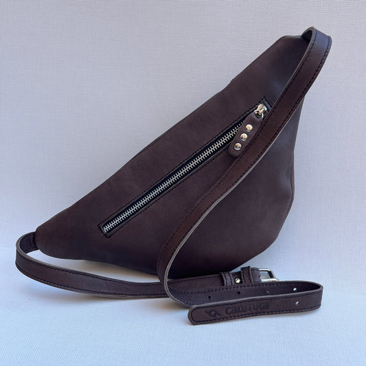 Retro Chic Taupe BioCuir® Natural Leather Exclusive Piece No. 12657