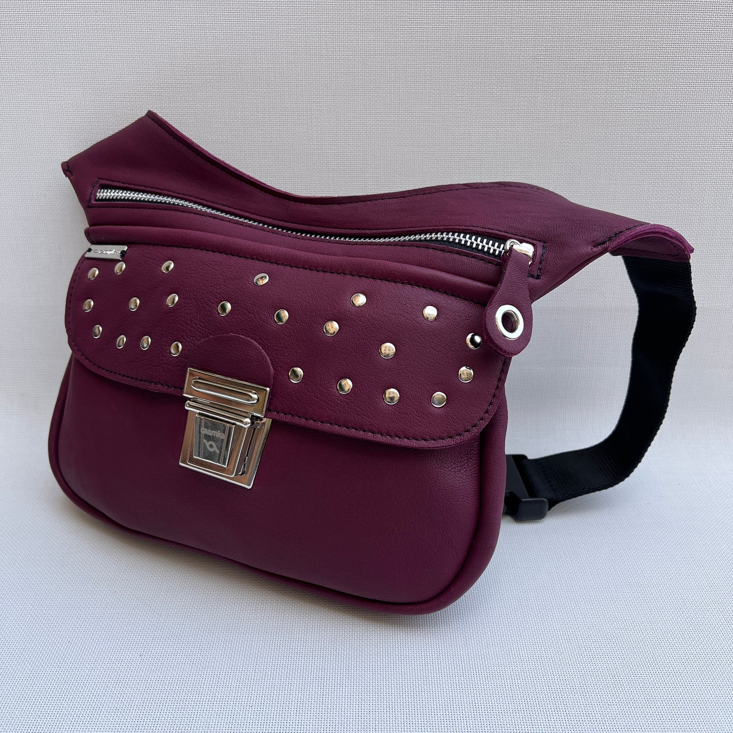 Premium Bordeaux & Silver Natural BioCuir® Leather Exclusive Part No. 11864