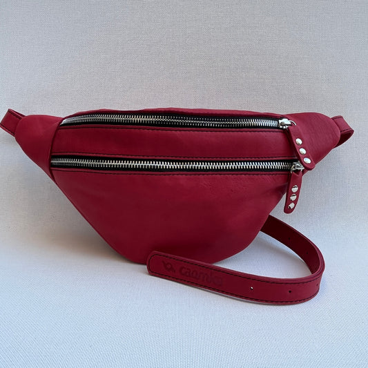 Retro Chic Red Natural leather BioCuir® Exclusive Piece No. 11020