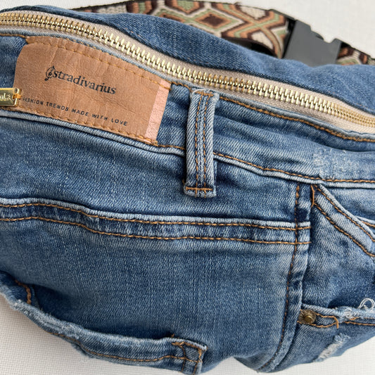 Maxi Retro Chic ♻️ Jeans Recycled ♻️ · Limited Edition · Unique Piece No. 12707