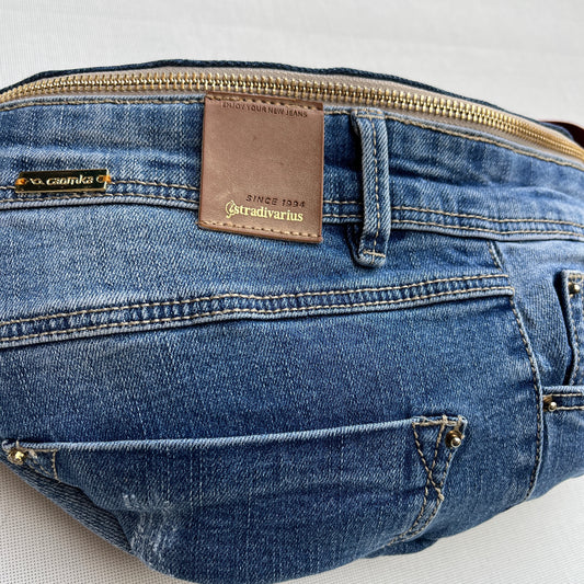 Maxi Retro Chic ♻️ Jeans Recycled ♻️ · Limited Edition · Unique Piece No. 12716