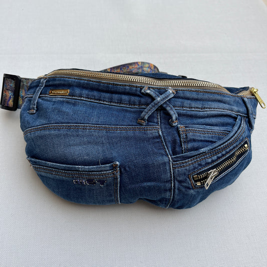 Maxi Retro Chic ♻️ Jeans Recycled ♻️ · Limited Edition · Unique Piece No. 12713