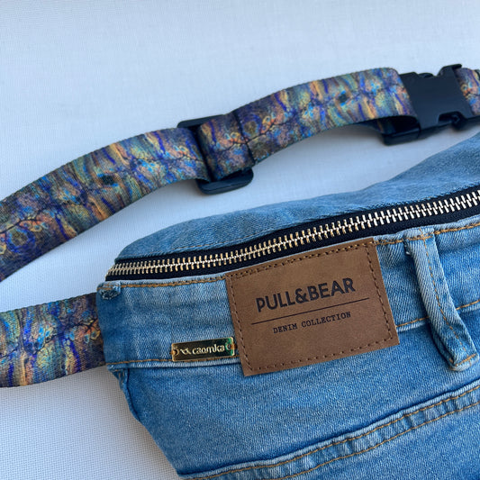 Maxi Retro Chic ♻️ Jeans Recycled ♻️ · Limited Edition · Unique Piece No. 12742