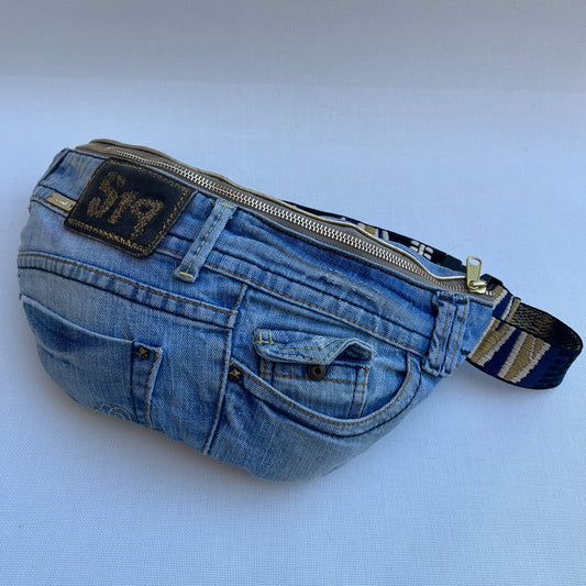 Maxi Retro Chic ♻️ Jeans Recycled ♻️ · Limited Edition · Unique Piece No. 12777