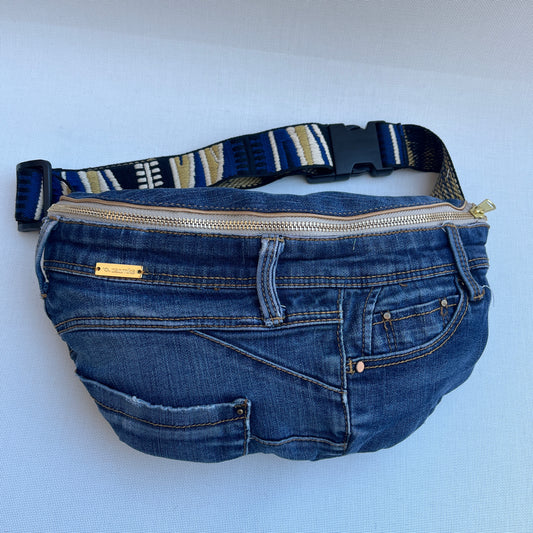 Maxi Retro Chic ♻️ Jeans Recycled ♻️ · Limited Edition · Unique Piece No. 12790