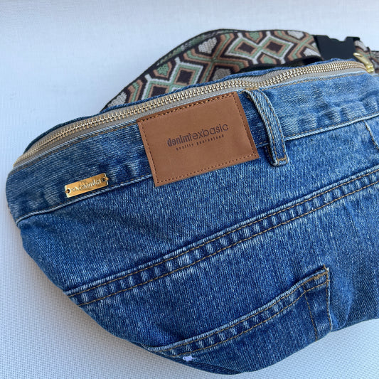 Maxi Retro Chic ♻️ Jeans Recycled ♻️ · Limited Edition · Unique Piece No. 12803