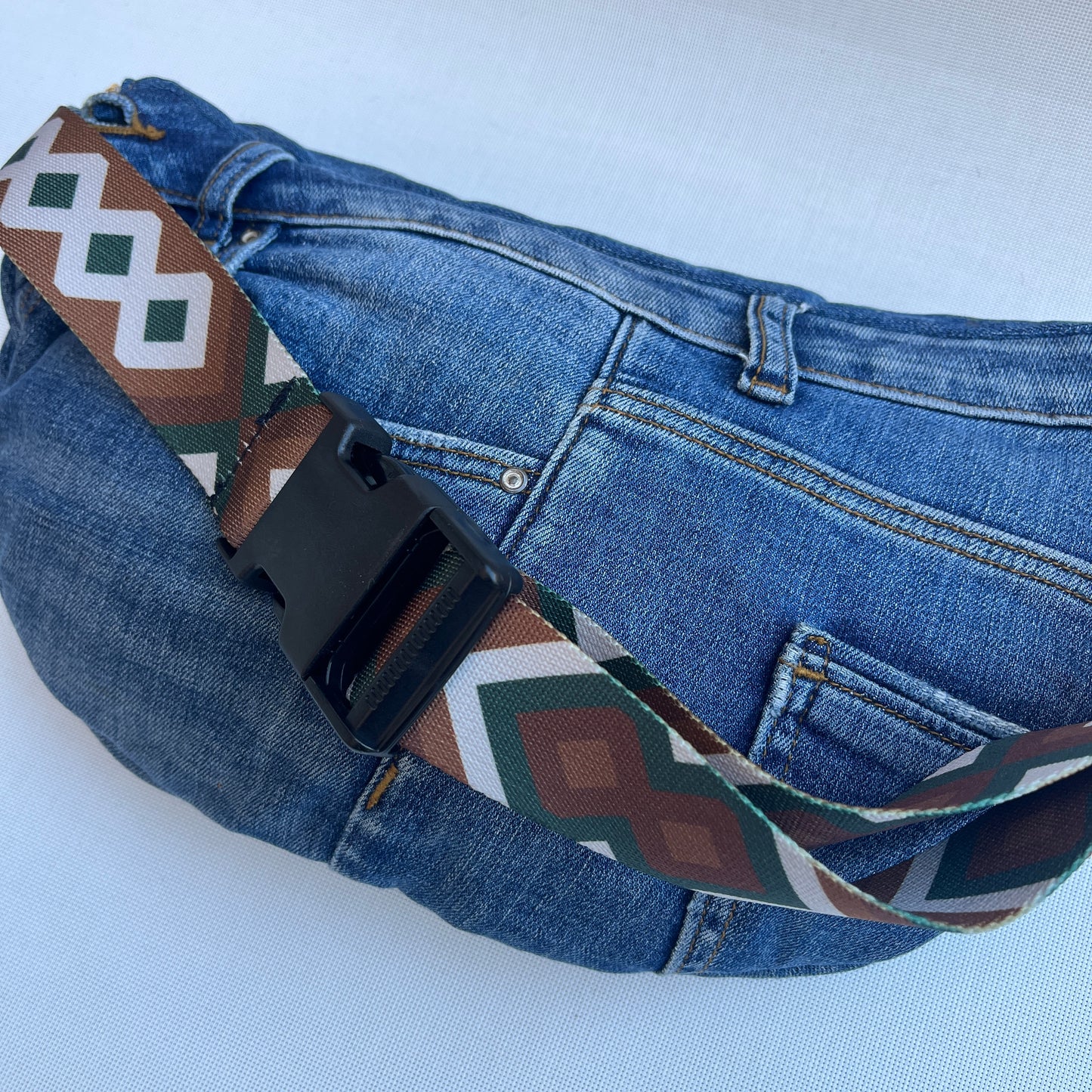 Maxi Retro Chic ♻️ Jeans Recycled ♻️ · Limited Edition · Unique Piece No. 12818
