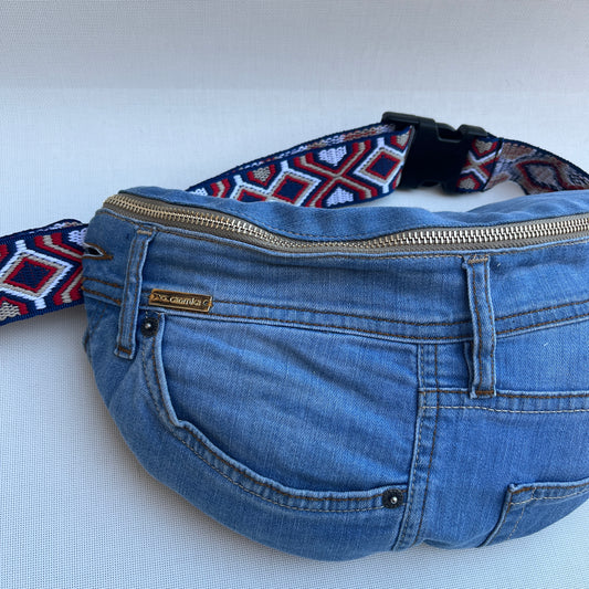 Maxi Retro Chic ♻️ Jeans Recycled ♻️ · Limited Edition · Unique Piece No. 12791