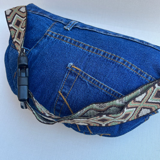 Maxi Retro Chic ♻️ Jeans Recycled ♻️ · Limited Edition · Unique Piece No. 12822