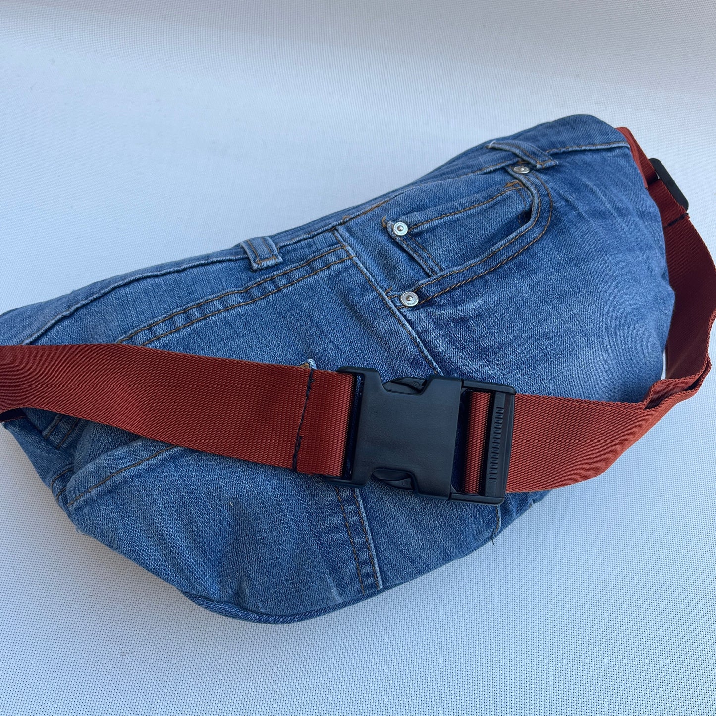 Maxi Retro Chic ♻️ Jeans Recycled ♻️ · Limited Edition · Unique Piece No. 12861