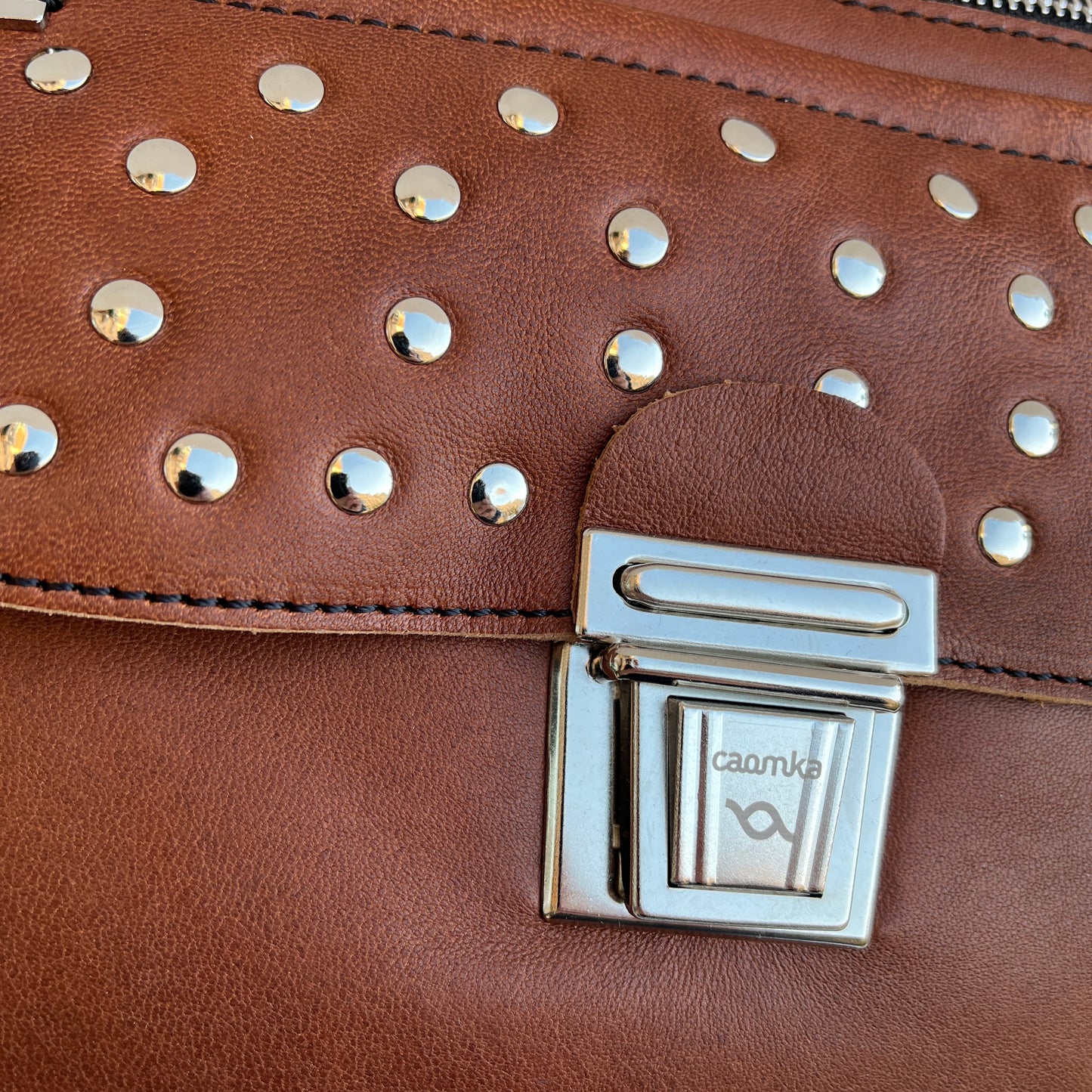 Premium Brown & Silver Natural BioCuir® Leather Exclusive Part No. 11084