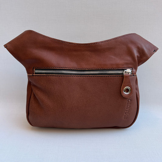 Special Brown & Silver Natural BioCuir® Leather Exclusive Piece No. 11087