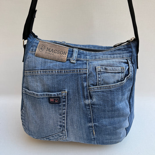 Caomka Tote Bag Special Edition ♻️ Jeans Recycled ♻️ Unique Piece 11927