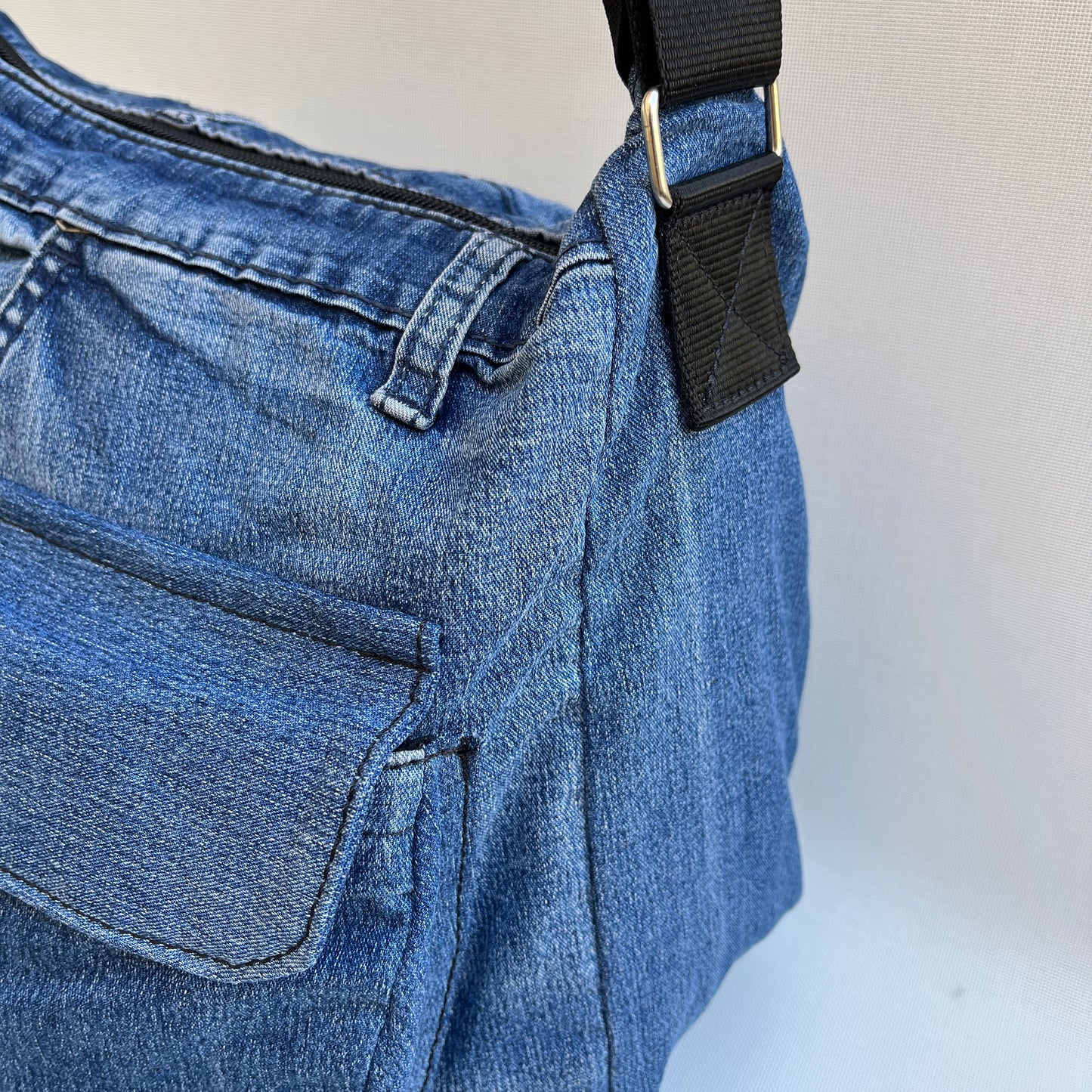 Bolso Tote Caomka · Edición Especial ♻️ Jeans Recycled ♻️ Pieza Única 11925