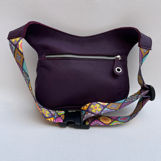 Summer Purple & Mandalas BioCuir® Naturleder Einzelstück Nr. 12007