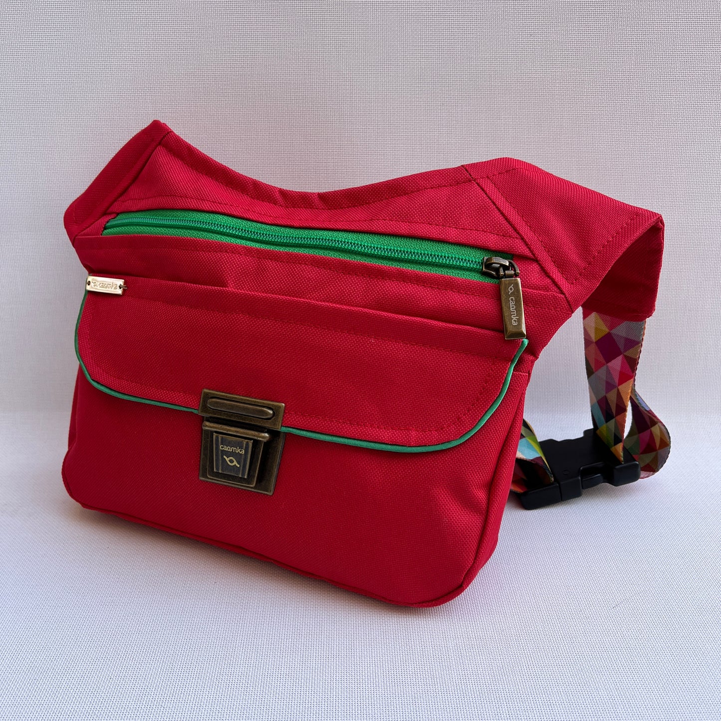 Special Red "Cordura" & Mandalas · Waterproof · Exclusive Piece No. 12850
