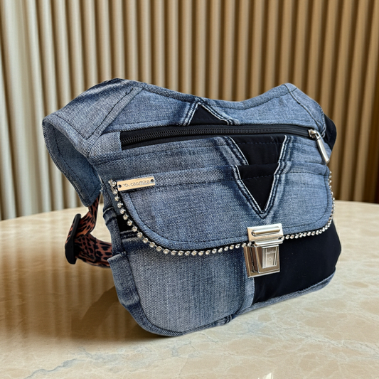 Riñonera “Special ♻️ Jeans Recycled ♻️ Top” · Pieza Única Núm. 18371