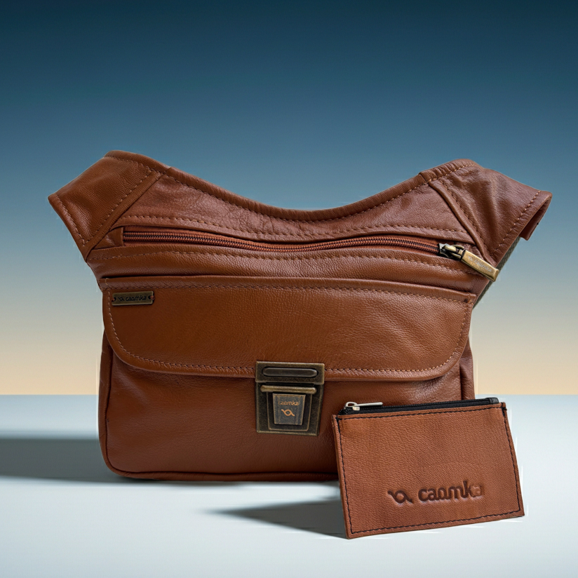 BioCuir Classic Black &amp; Silver BioCuir® Natural Leather Exclusive Piece No. 6678
