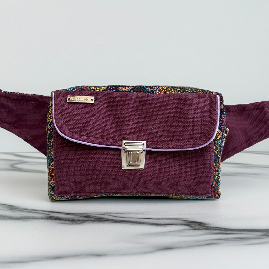 Riñonera Urban "Mandala Purple Soul" · Pieza Única Núm. 19032