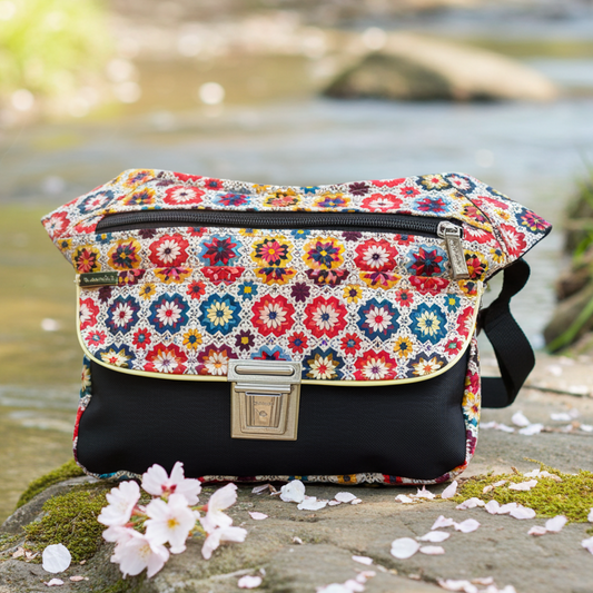 Riñonera "Special Flower Power" + Bolsillo trasero · Pieza Única Núm. 19243