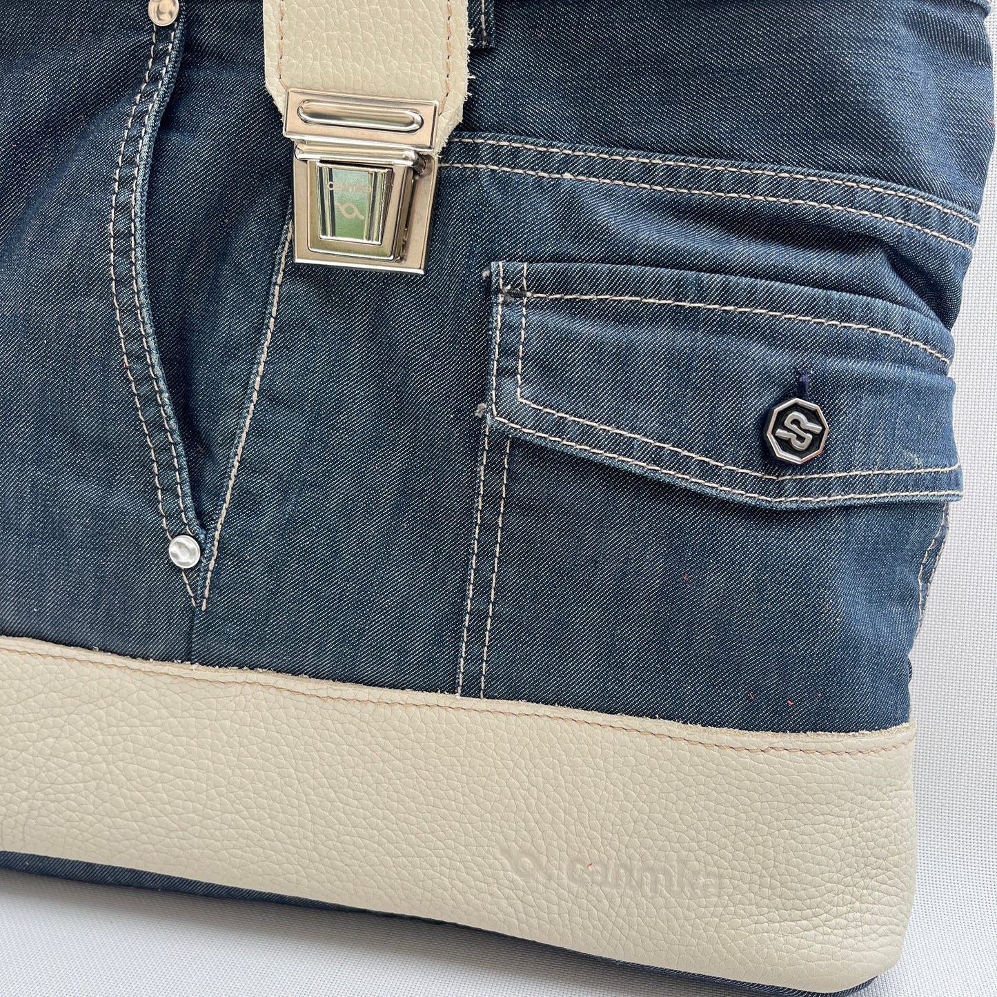 Mochila Top Caomka Recycled ♻️ Jeans · Pieza Única 15364