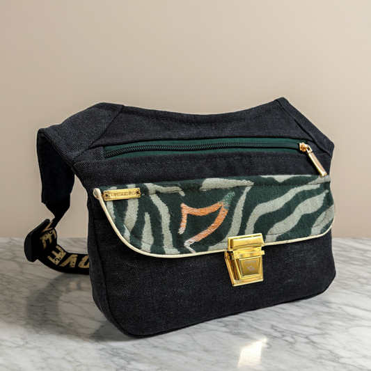 Riñonera "Special Green Animal Print Top" + Bolsillo trasero · Pieza Única Núm. 18318