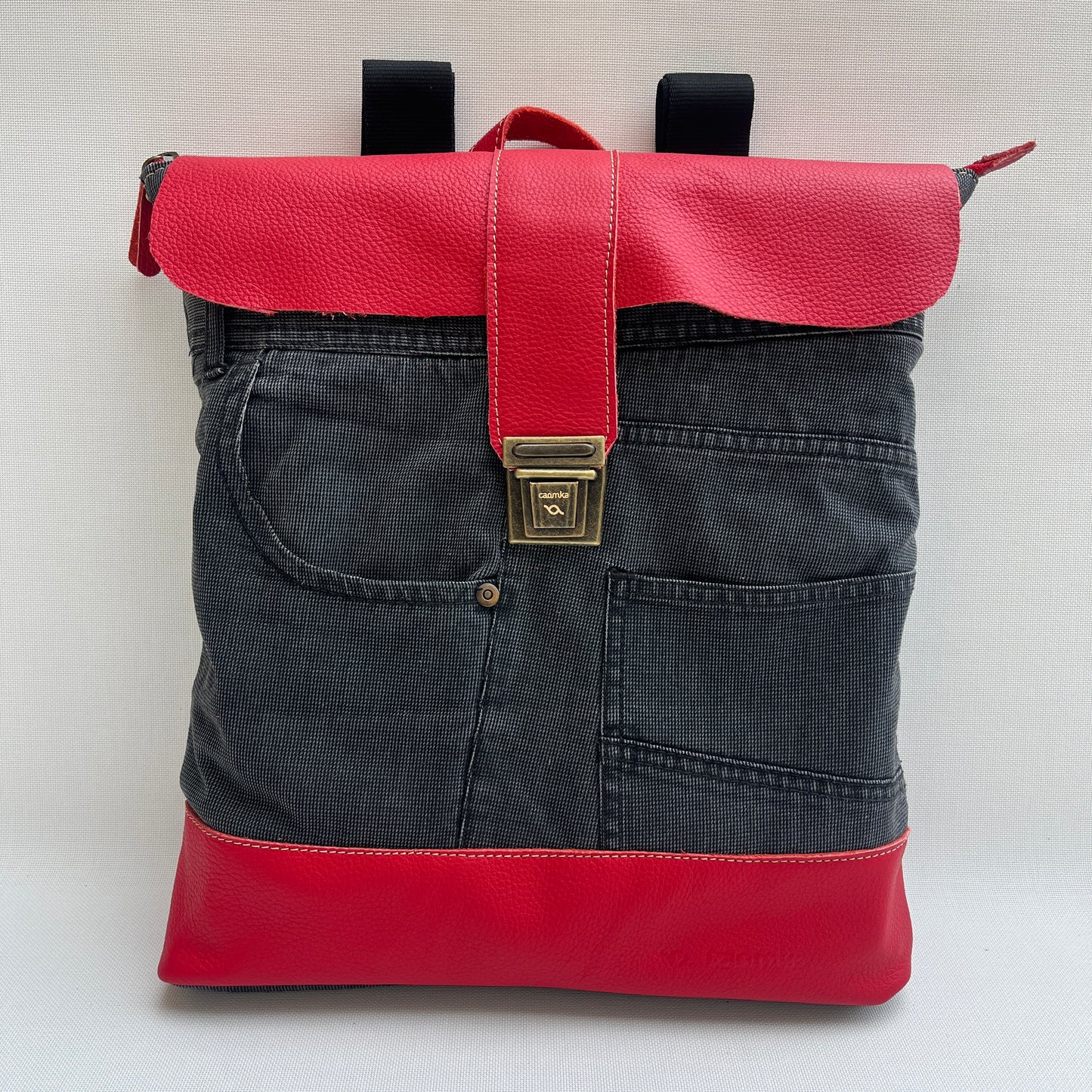 Mochila Top Caomka Recycled ♻️ Jeans · Pieza Única 15363