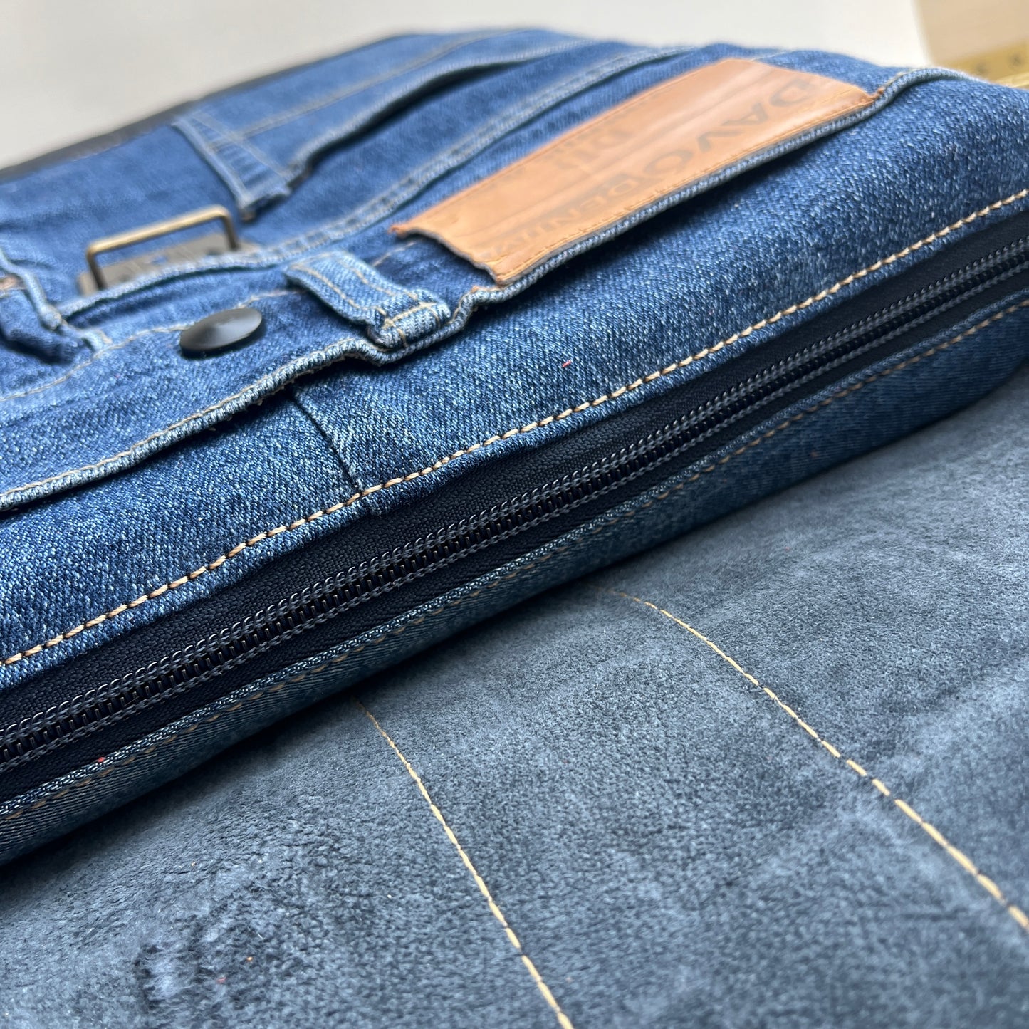 Mochila Top Caomka Recycled ♻️ Jeans · Pieza Única 15365