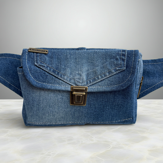 Riñonera Urban "♻️ Jeans Recycled ♻️" · Pieza Única Núm. 18840