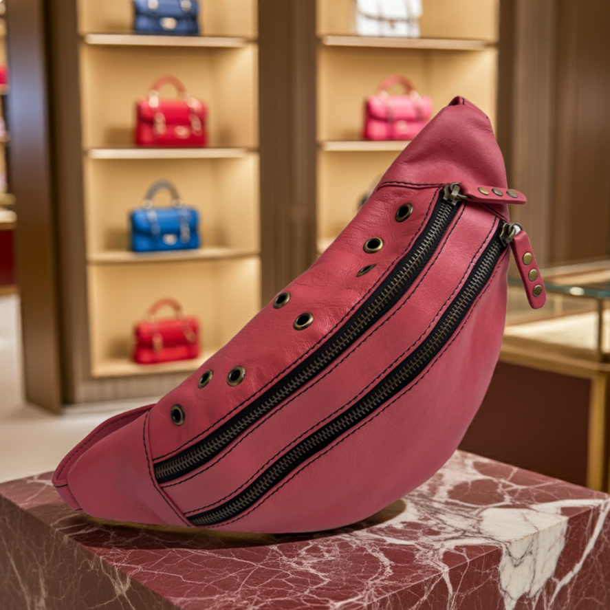 Riñonera "Special Premium RetroChic Coral" · Piel · Pieza Exclusiva Núm. 17840