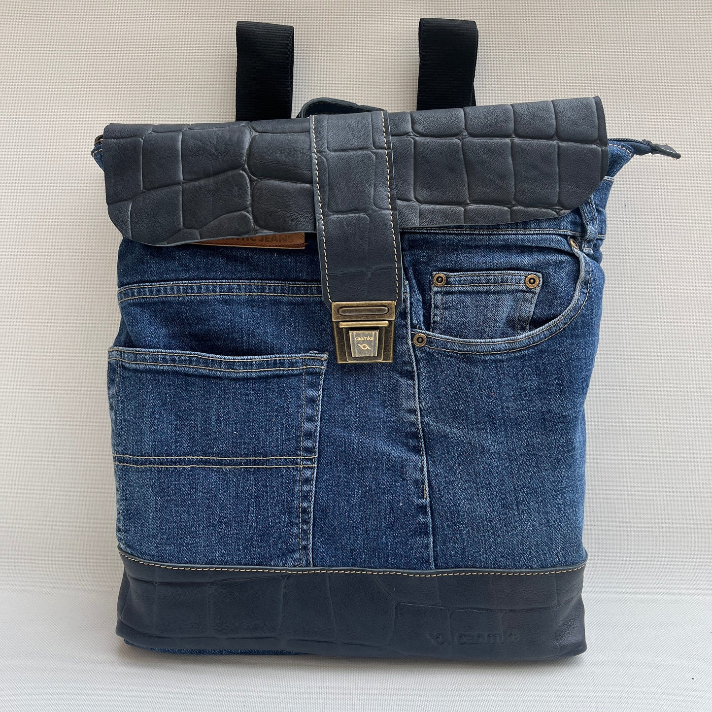 Mochila Top Caomka Recycled ♻️ Jeans · Pieza Única 15365