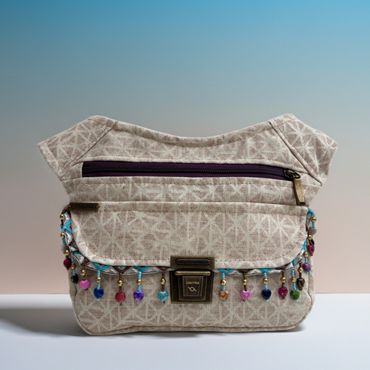 Riñonera "Special Geometric Fantasy" · Impermeable + Bolsillo trasero extra · Pieza Única Núm. 19450