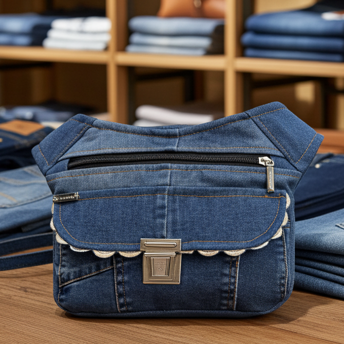 ♻️ Jeans Recycled ♻️ Unique Piece No. 11935