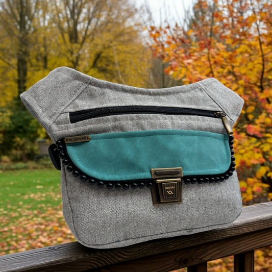 Riñonera "Soft Turquoise" · Pieza Única Núm. 18084