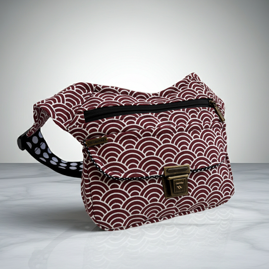 Riñonera "Special Japanese Waves Top" + Bolsillo trasero · Pieza Única Núm. 18774