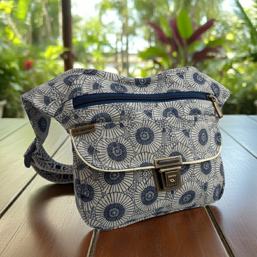 Riñonera "Special Blue Mandalas Top" +  Bolsillo trasero · Pieza Única Núm. 17947
