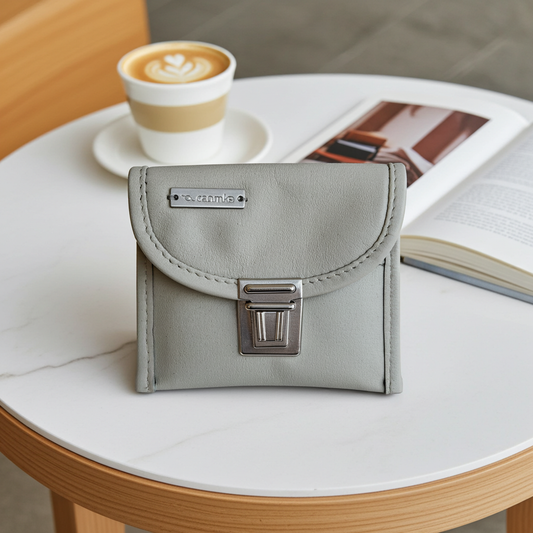 CAOMKA Coin Holder Natural BioCuir® Leather Exclusive Piece No. 12375