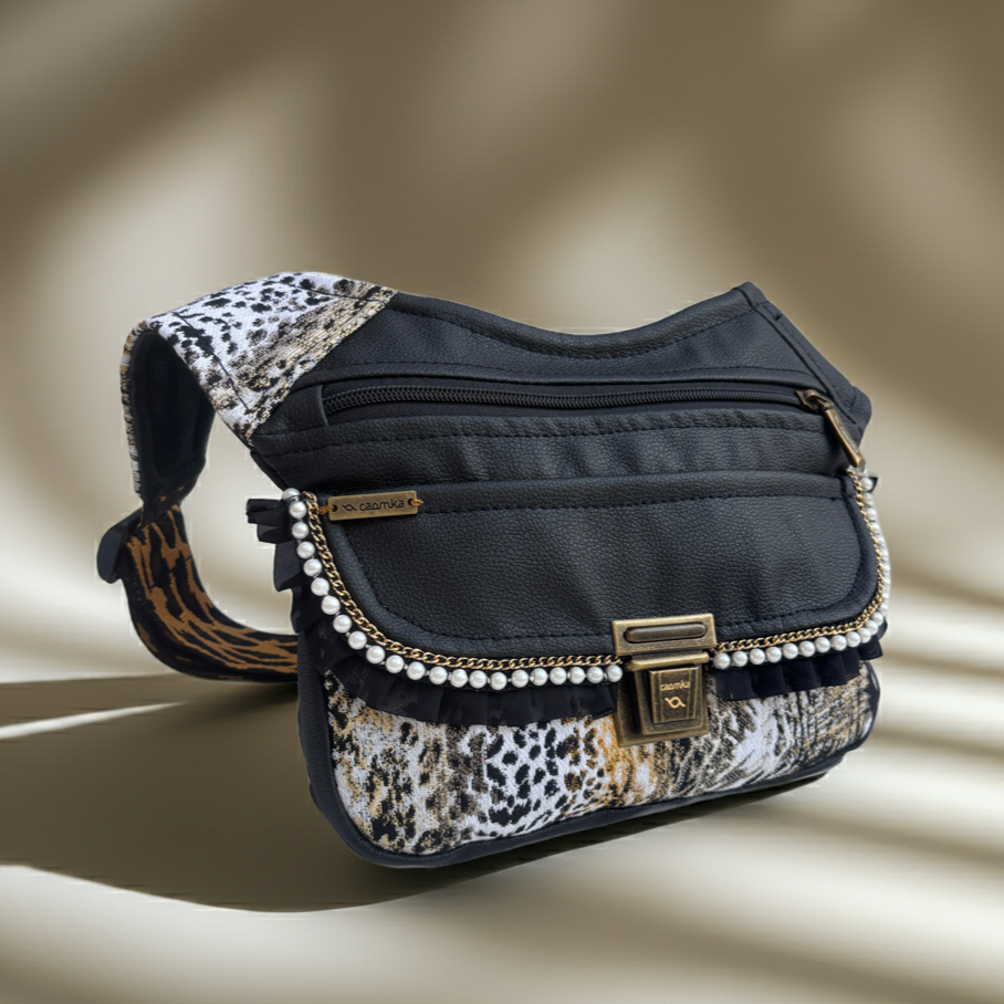 Riñonera "Luxury Annimal Print Top" + Bolsillo Trasero · Polipiel · Pieza única Núm. 18038