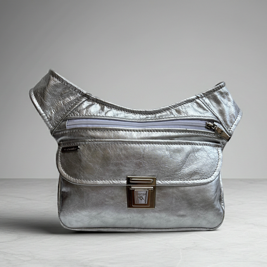 BioCuir Classic Black &amp; Silver BioCuir® Natural Leather Exclusive Piece No. 6678